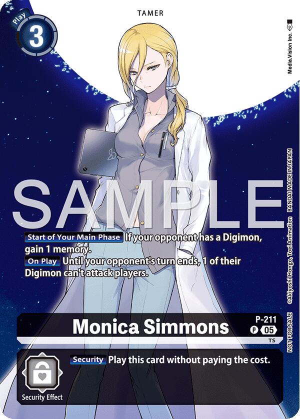 Monica Simmons [P-211] (Hacker's Slumber Box Promotion Pack) [Promotional Cards] | Black Swamp Games