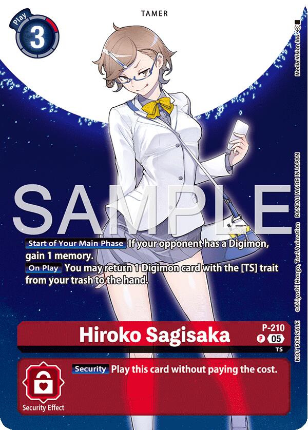 Hiroko Sagisaka [P-210] (Hacker's Slumber Box Promotion Pack) [Promotional Cards] | Black Swamp Games