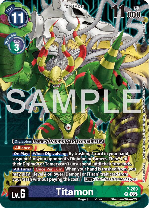 Titamon [P-209] (Hacker's Slumber Box Promotion Pack) [Promotional Cards] | Black Swamp Games