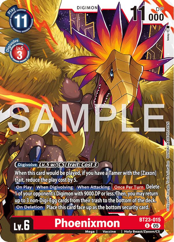 Phoenixmon [BT23-015] [Hackers' Slumber] | Black Swamp Games