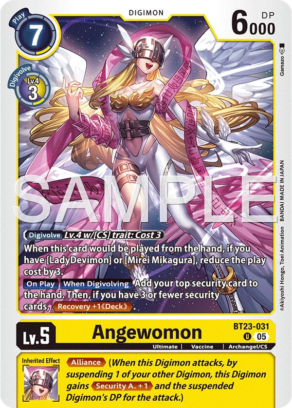 Angewomon [BT23-031] [Hackers' Slumber] | Black Swamp Games
