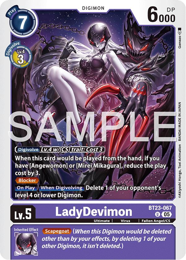 LadyDevimon [BT23-067] [Hackers' Slumber] | Black Swamp Games