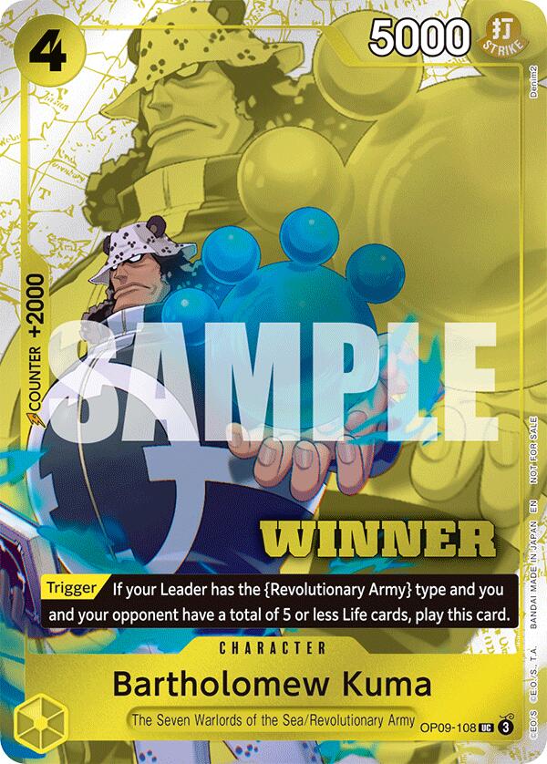 Bartholomew Kuma (Winner Pack 2025 Vol. 4) [One Piece Promotion Cards] | Black Swamp Games