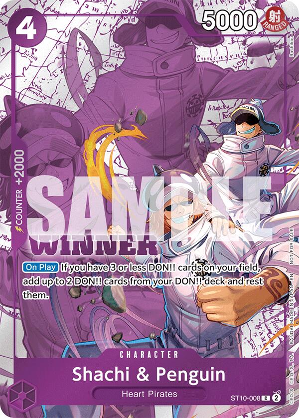 Shachi & Penguin (Winner Pack 2025 Vol. 4) [One Piece Promotion Cards] | Black Swamp Games