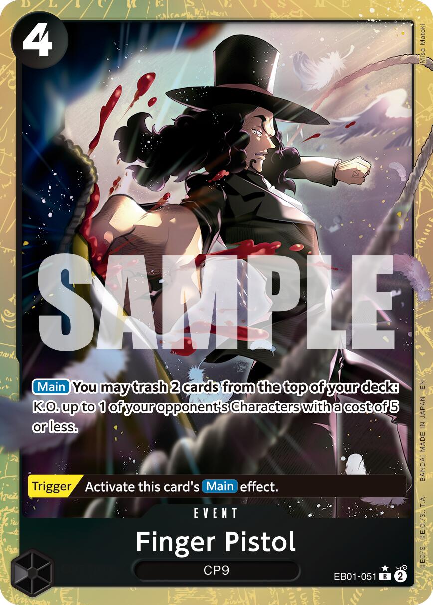 Finger Pistol (Alternate Art) [Premium Booster -The Best- Vol. 2] | Black Swamp Games