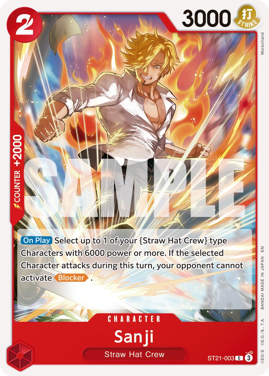 Sanji (ST21-003) (Reprint) [Premium Booster -The Best- Vol. 2] | Black Swamp Games