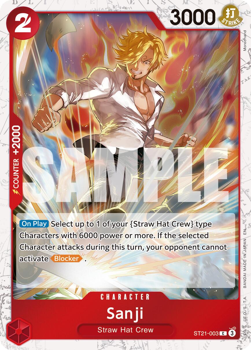 Sanji (ST21-003) (Pirate Foil) [Premium Booster -The Best- Vol. 2] | Black Swamp Games