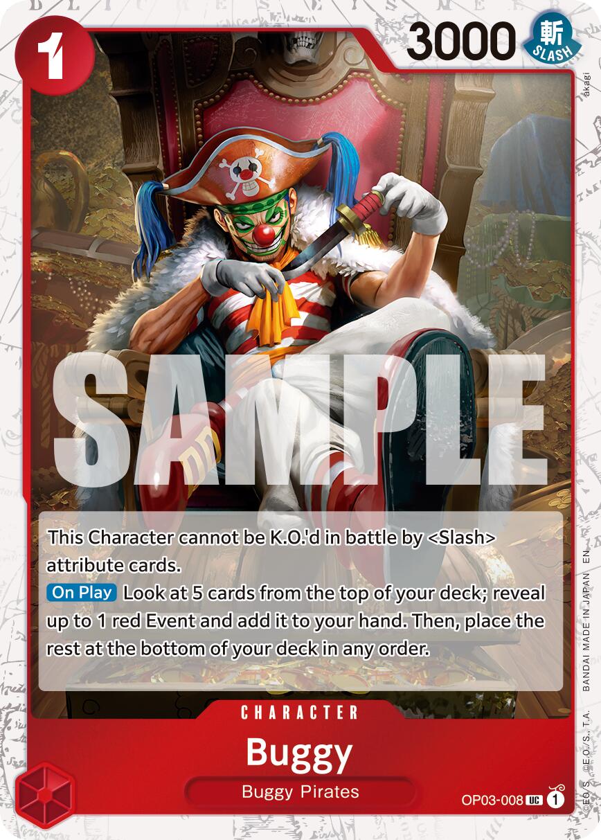 Buggy (OP03-008) (Pirate Foil) [Premium Booster -The Best- Vol. 2] | Black Swamp Games