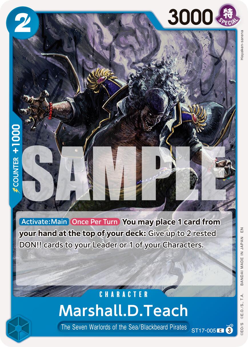 Marshall.D.Teach (ST17-005) [Premium Booster -The Best- Vol. 2] | Black Swamp Games