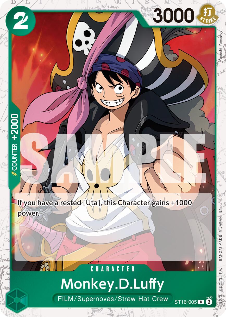 Monkey.D.Luffy (ST16-005) (Pirate Foil) [Premium Booster -The Best- Vol. 2] | Black Swamp Games