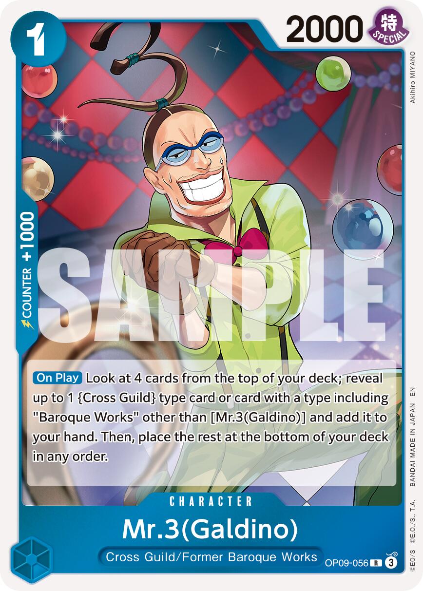 Mr.3(Galdino) (OP09-056) (Reprint) [Premium Booster -The Best- Vol. 2] | Black Swamp Games