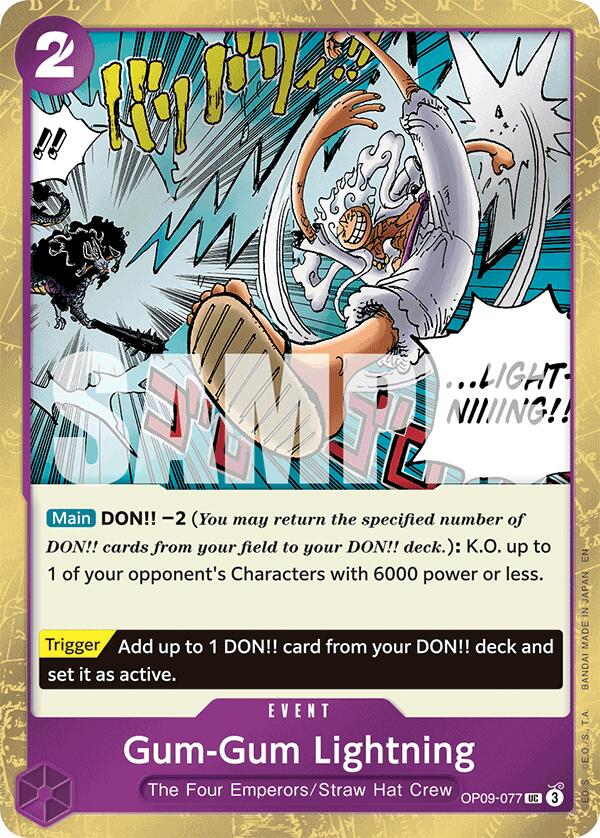 Gum-Gum Lightning (Pirate Foil) [Premium Booster -The Best- Vol. 2] | Black Swamp Games