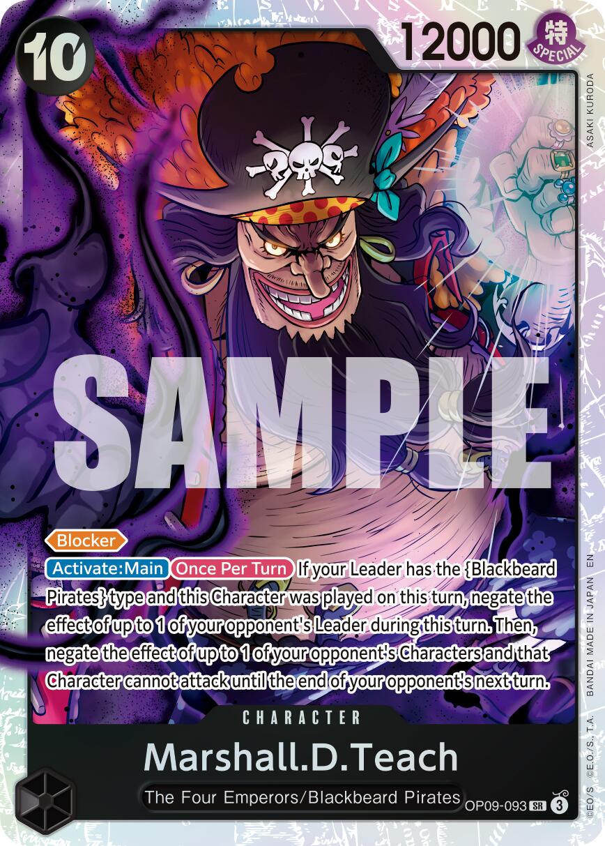 Marshall.D.Teach (OP09-093) (Reprint) [Premium Booster -The Best- Vol. 2] | Black Swamp Games