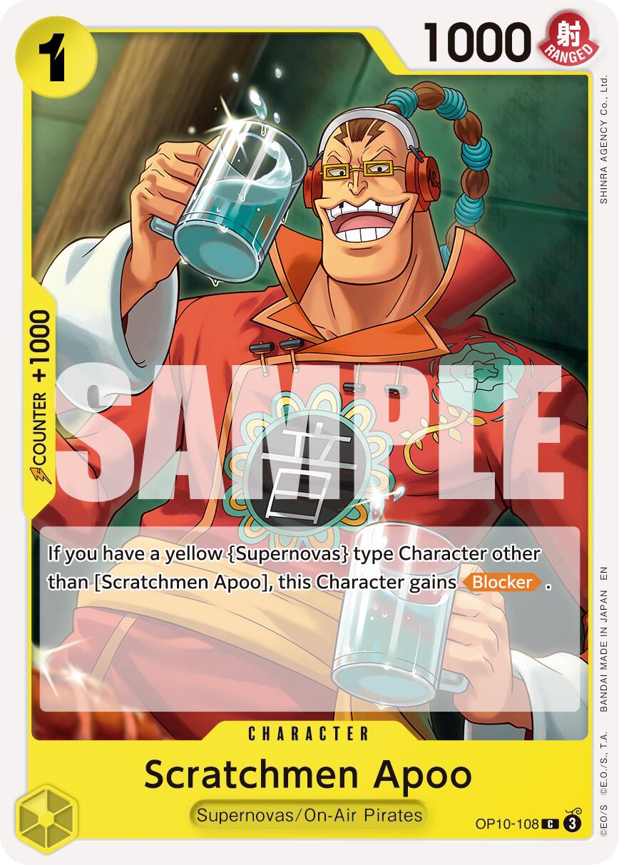 Scratchmen Apoo (OP10-108) (Reprint) [Premium Booster -The Best- Vol. 2] | Black Swamp Games