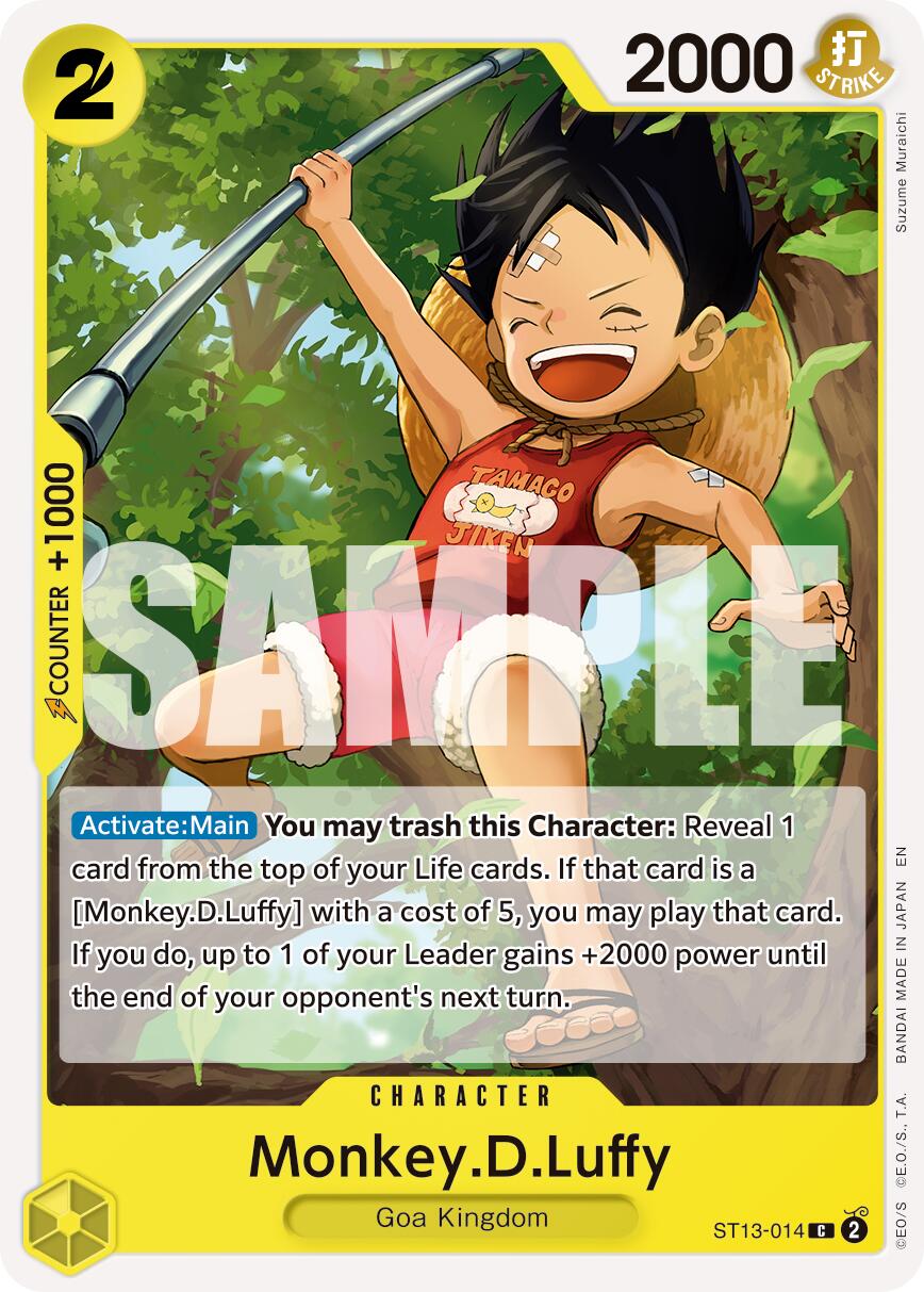 Monkey.D.Luffy (ST13-014) (Reprint) [Premium Booster -The Best- Vol. 2] | Black Swamp Games
