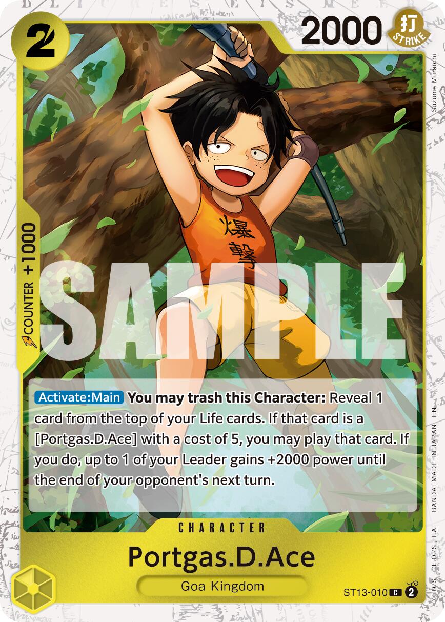 Portgas.D.Ace (ST13-010) (Pirate Foil) [Premium Booster -The Best- Vol. 2] | Black Swamp Games