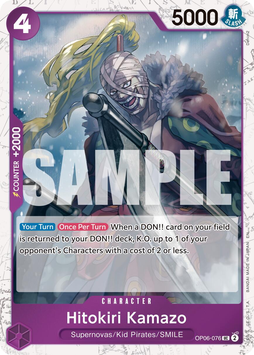 Hitokiri Kamazo (Pirate Foil) [Premium Booster -The Best- Vol. 2] | Black Swamp Games