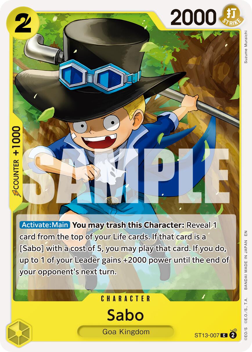 Sabo (ST13-007) (Reprint) [Premium Booster -The Best- Vol. 2] | Black Swamp Games
