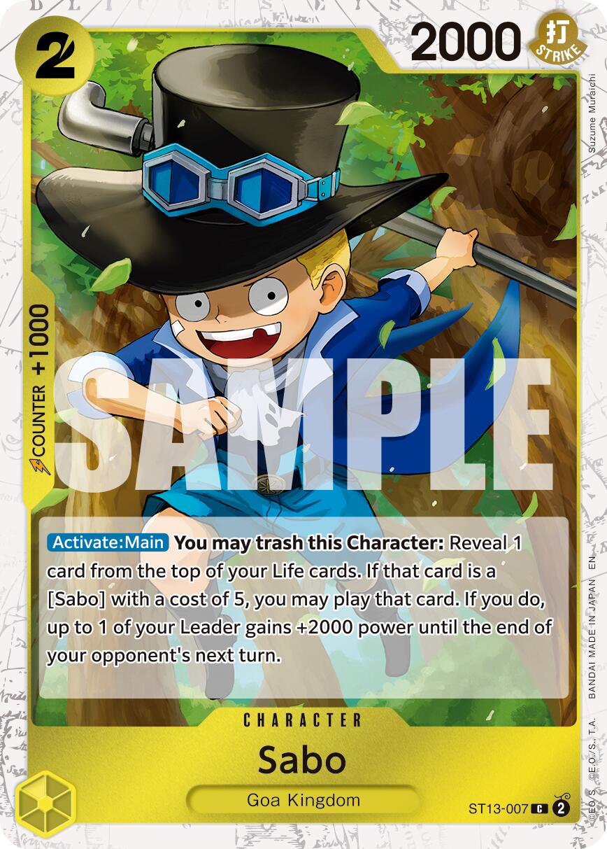 Sabo (ST13-007) (Pirate Foil) [Premium Booster -The Best- Vol. 2] | Black Swamp Games