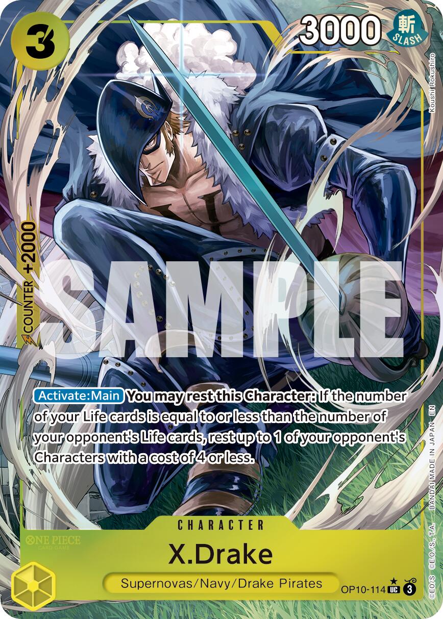 X.Drake (Alternate Art) [Premium Booster -The Best- Vol. 2] | Black Swamp Games