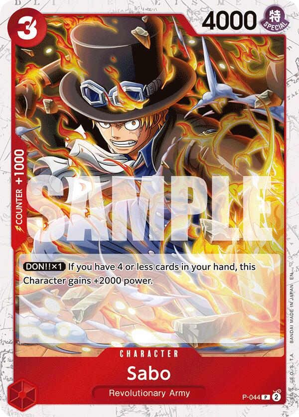 Sabo (P-044) (Pirate Foil) [Premium Booster -The Best- Vol. 2] | Black Swamp Games