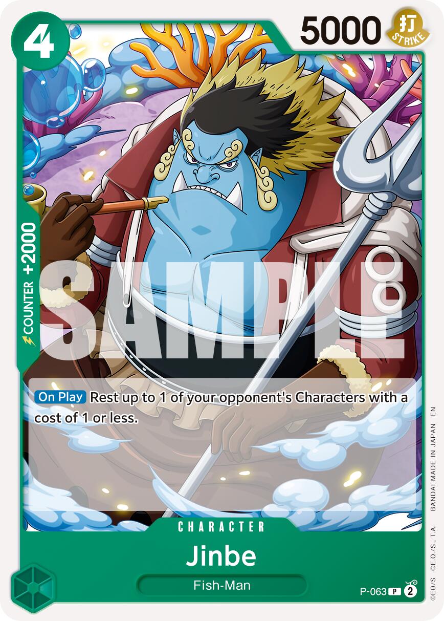 Jinbe (P-063) (Reprint) [Premium Booster -The Best- Vol. 2] | Black Swamp Games