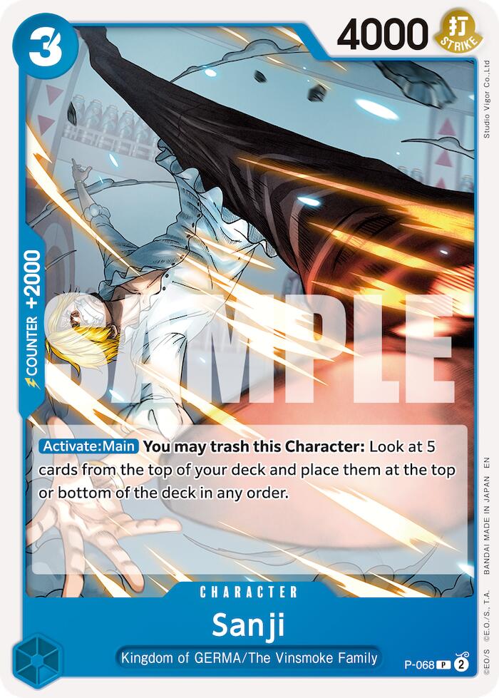 Sanji (P-068) (Reprint) [Premium Booster -The Best- Vol. 2] | Black Swamp Games