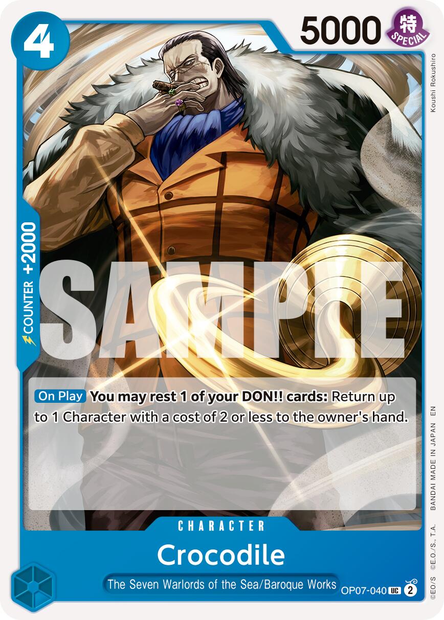 Crocodile (OP07-040) (Reprint) [Premium Booster -The Best- Vol. 2] | Black Swamp Games