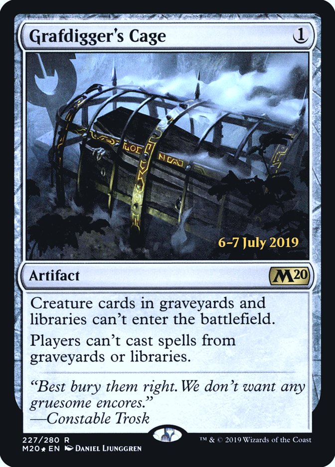 Grafdigger's Cage [Core Set 2020 Prerelease Promos] | Black Swamp Games