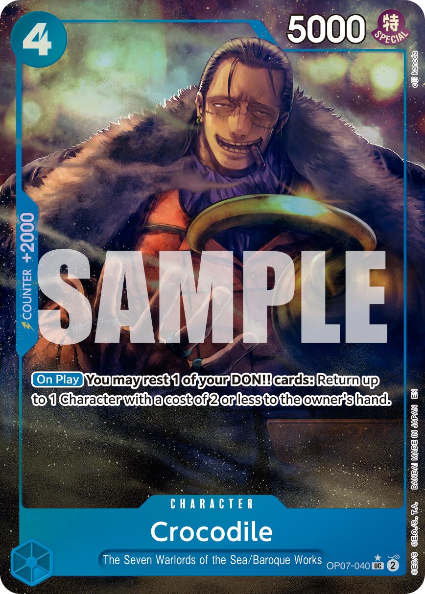 Crocodile (OP07-040) (Alternate Art) [Premium Booster -The Best- Vol. 2] | Black Swamp Games