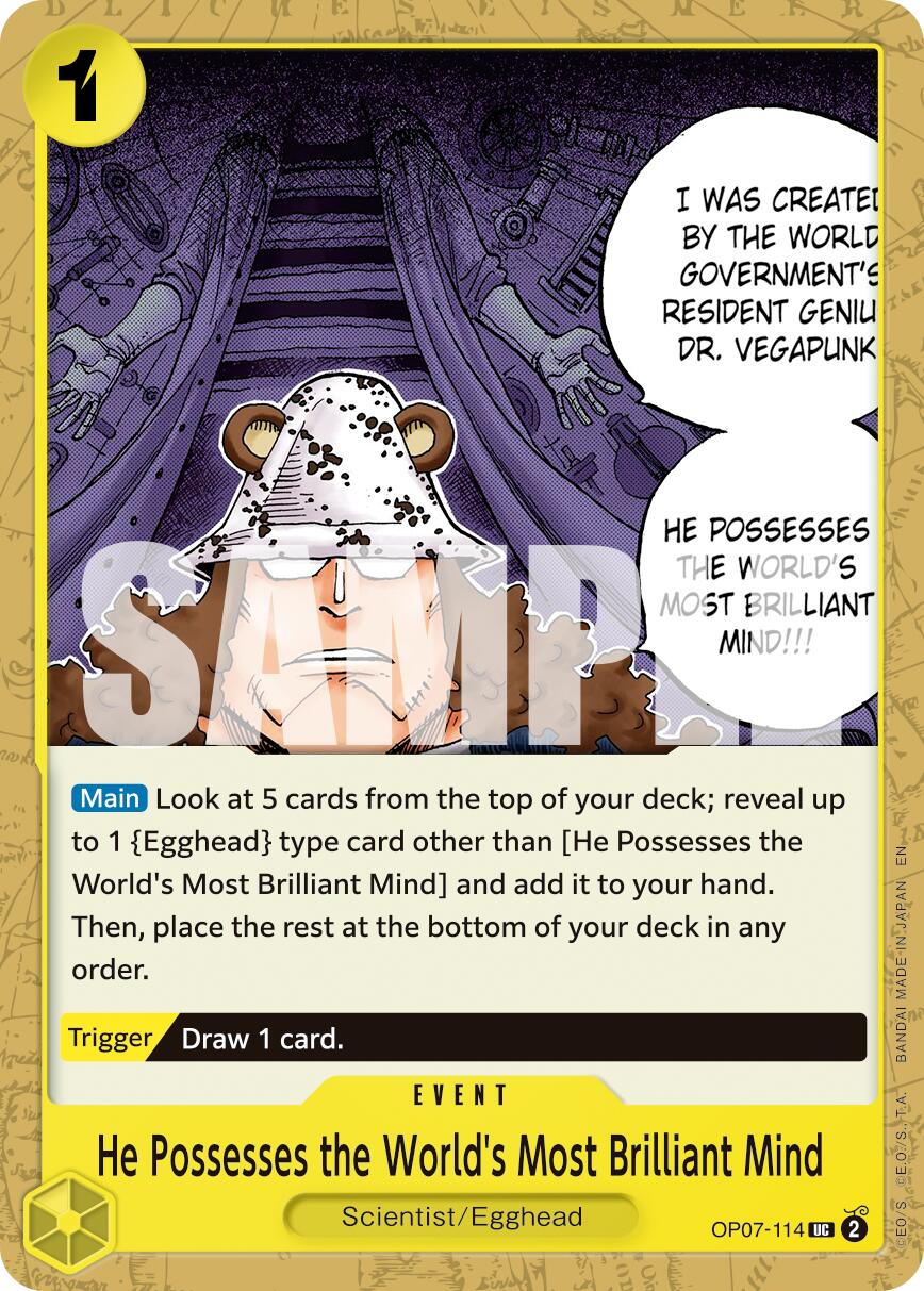 He Possesses the World's Most Brilliant Mind (Reprint) [Premium Booster -The Best- Vol. 2] | Black Swamp Games