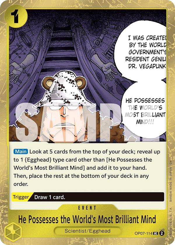 He Possesses the World's Most Brilliant Mind (Pirate Foil) [Premium Booster -The Best- Vol. 2] | Black Swamp Games