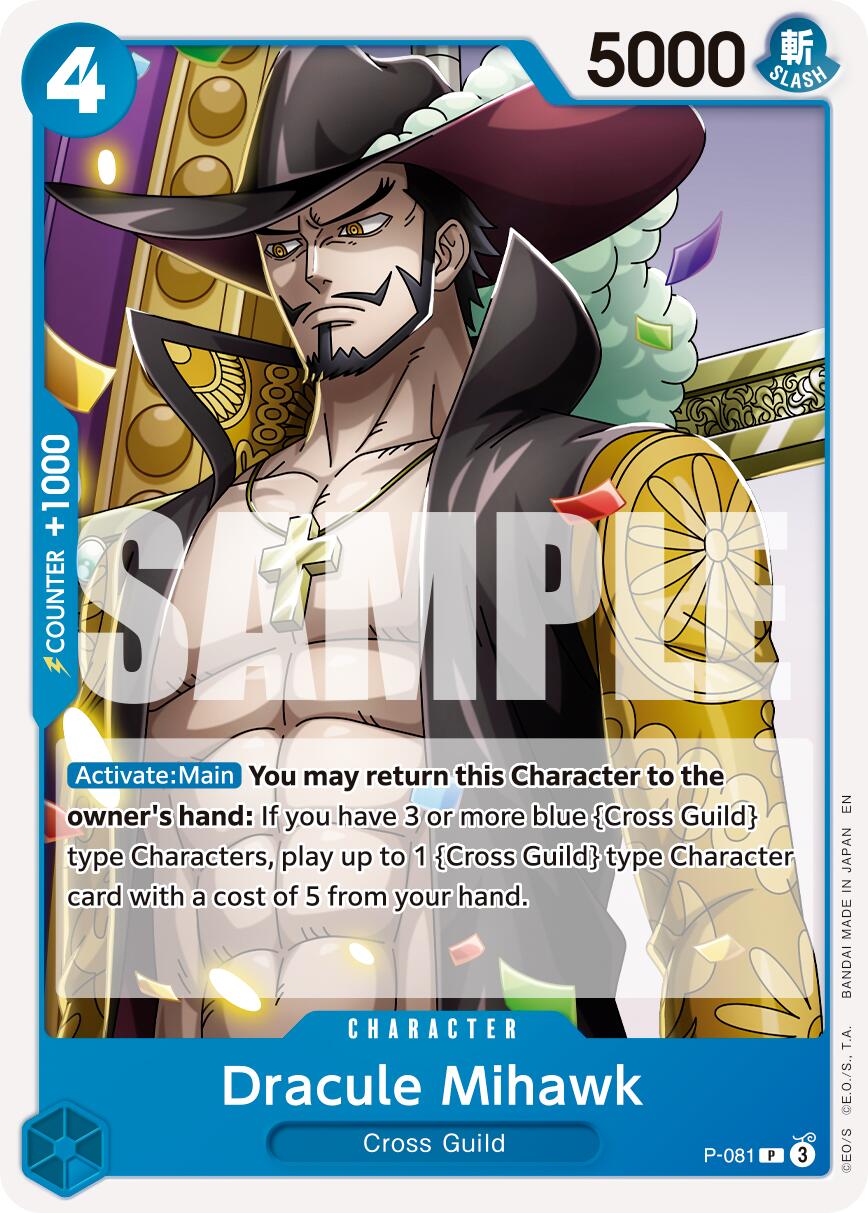 Dracule Mihawk (P-081) (Reprint) [Premium Booster -The Best- Vol. 2] | Black Swamp Games