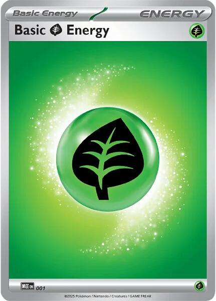 Basic Grass Energy - 001 [Mega Evolution Energies] | Black Swamp Games