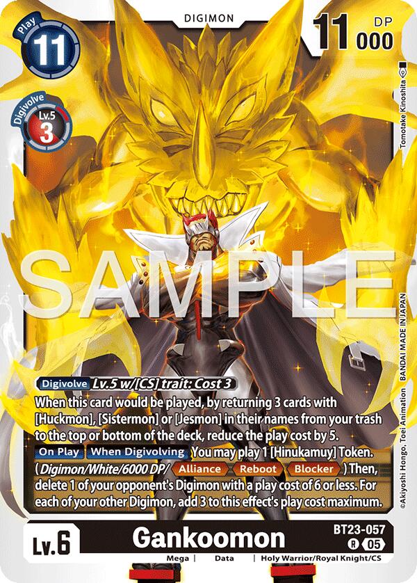 Gankoomon [BT23-057] [Hackers' Slumber] | Black Swamp Games