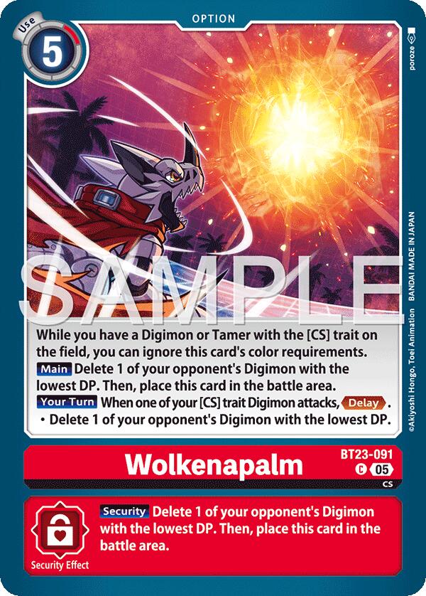 Wolkenapalm [BT23-091] [Hackers' Slumber] | Black Swamp Games