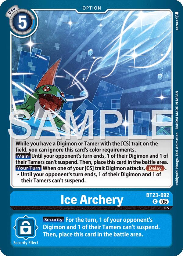 Ice Archery [BT23-092] [Hackers' Slumber] | Black Swamp Games