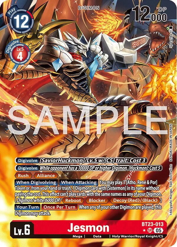 Jesmon [BT23-013] (Alternate Art) [Hackers' Slumber] | Black Swamp Games