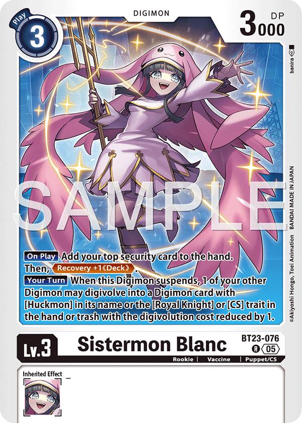 Sistermon Blanc [BT23-076] [Hackers' Slumber] | Black Swamp Games
