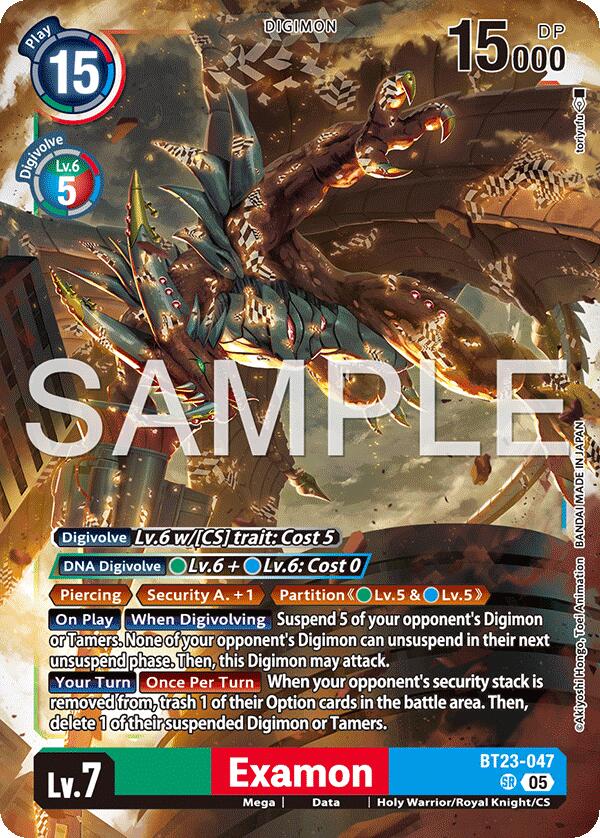 Examon [BT23-047SR] [Hackers' Slumber] | Black Swamp Games