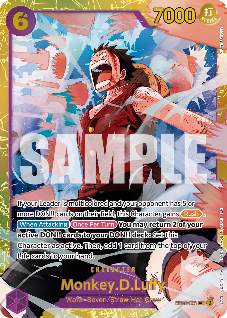 Monkey.D.Luffy (EB02-061) (Reprint) [Premium Booster -The Best- Vol. 2] | Black Swamp Games