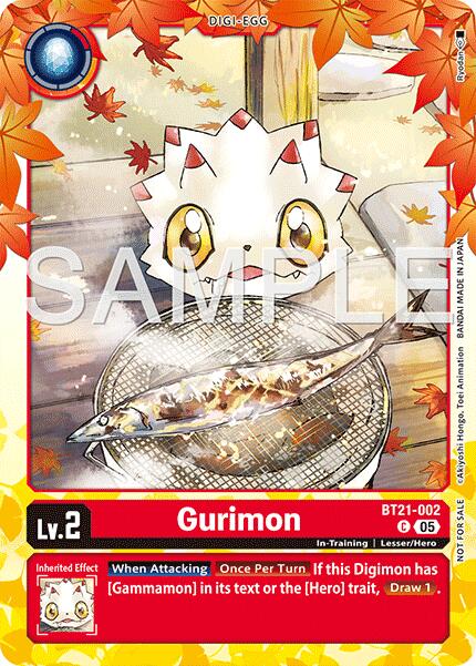 Gurimon [BT21-002] (Regulation Battle Vol.3 Participant) [World Convergence] | Black Swamp Games