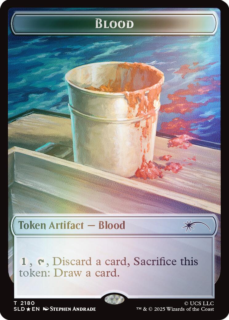 Blood Token (Rainbow Foil) [Secret Lair Drop Series] | Black Swamp Games