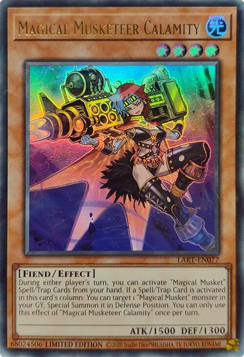Magical Musketeer Calamity [LART-EN077] Ultra Rare | Black Swamp Games