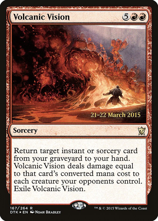 Volcanic Vision [Dragons of Tarkir Prerelease Promos] | Black Swamp Games