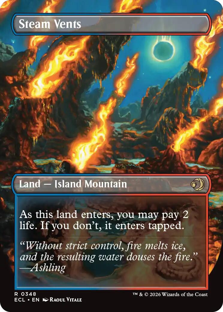 Steam Vents (Borderless) [Lorwyn Eclipsed] | Black Swamp Games