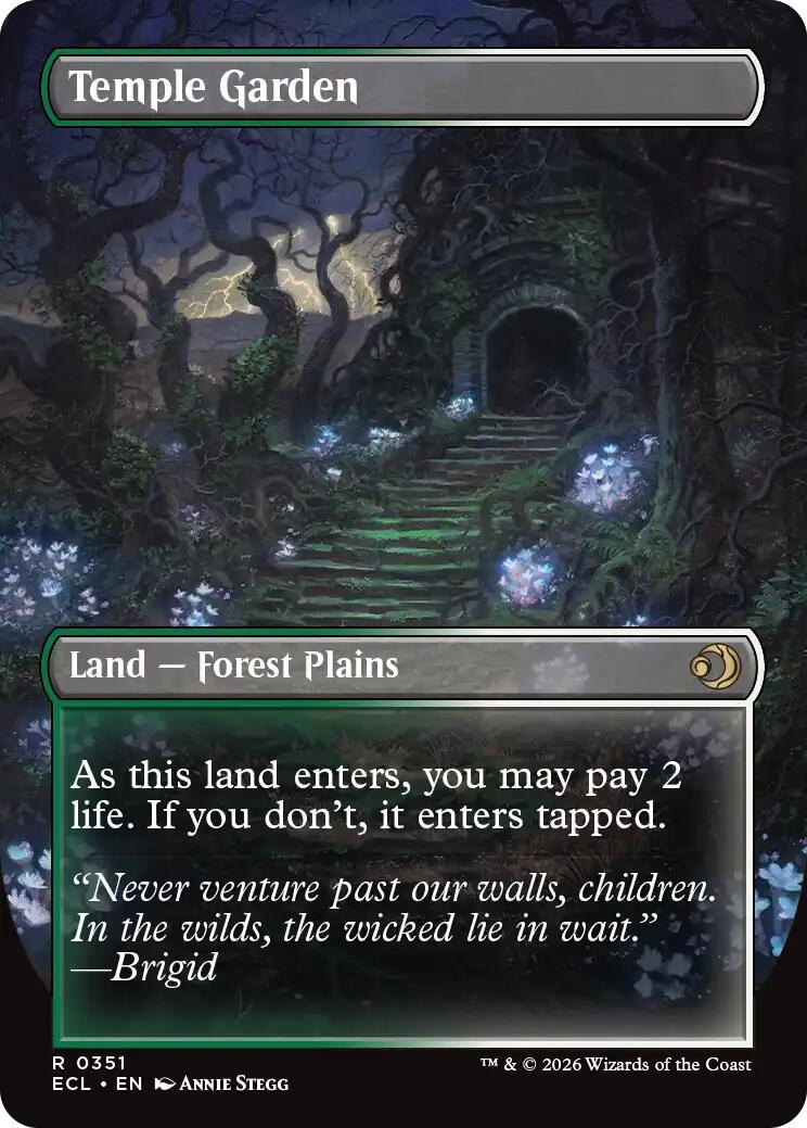 Temple Garden (Borderless) [Lorwyn Eclipsed] | Black Swamp Games