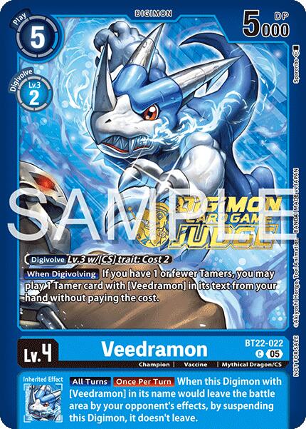 Veedramon [BT22-022] (Judge Pack 2025 Wave 2) [Cyber Eden] | Black Swamp Games