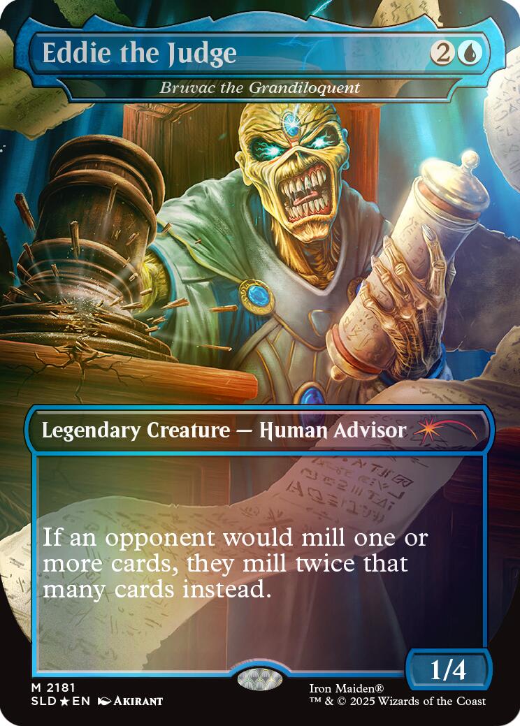 Eddie the Judge - Bruvac the Grandiloquent (Rainbow Foil) [Secret Lair Drop Series] | Black Swamp Games