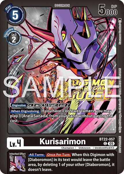 Kurisarimon [BT22-057] (Judge Pack 2025 Wave 2) [Cyber Eden] | Black Swamp Games
